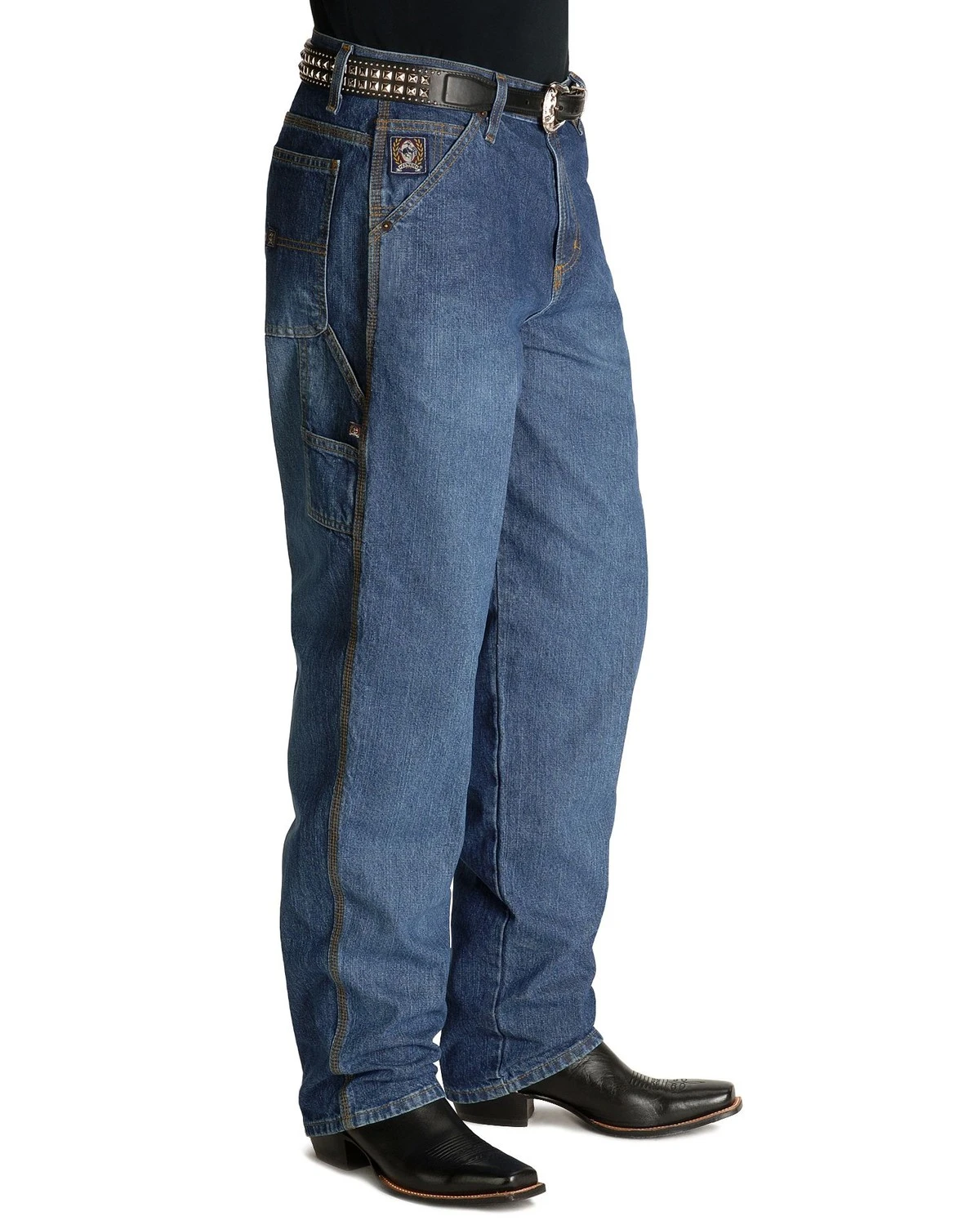 Cinch Men's Blue Vintage Label Utility Fit Tapered Loose Fit Jeans - Image 3