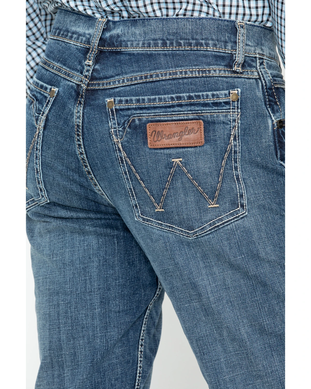 Wrangler Retro Men's Layton Medium Wash Low Rise Slim Bootcut Jeans - Tall - Image 5