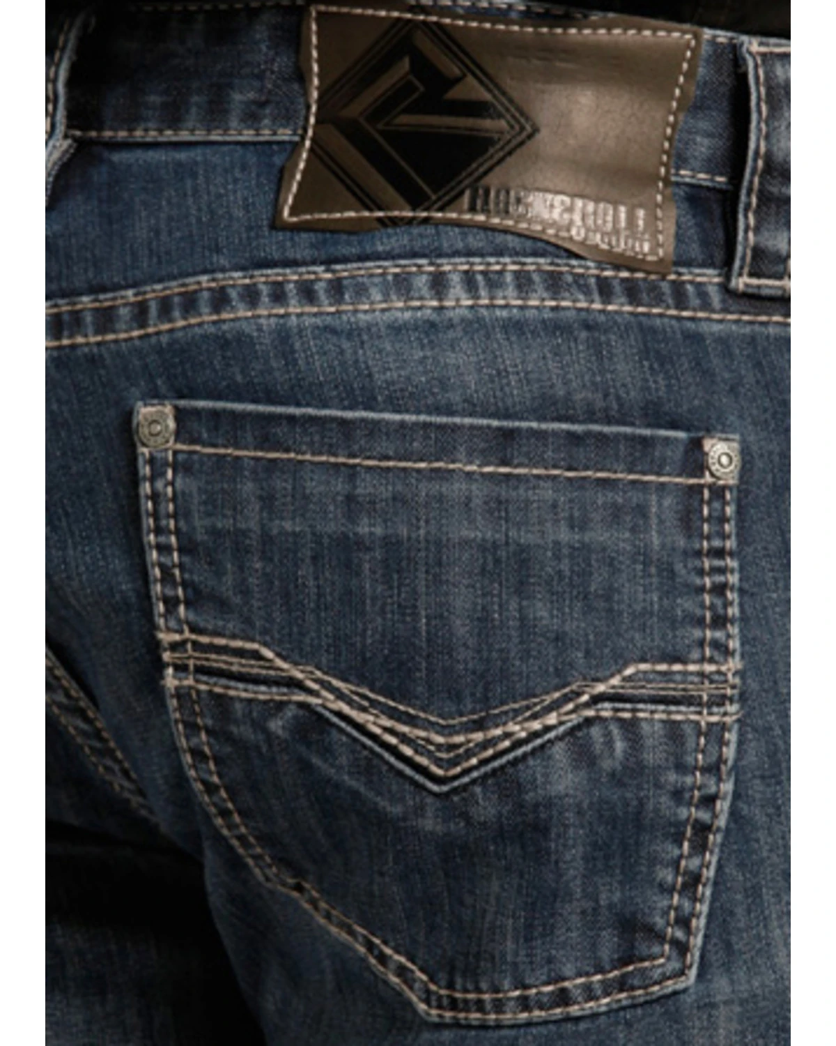 Rock & Roll Denim Men's Small "V" Reflex Revolver Slim Straight Jeans - Image 7