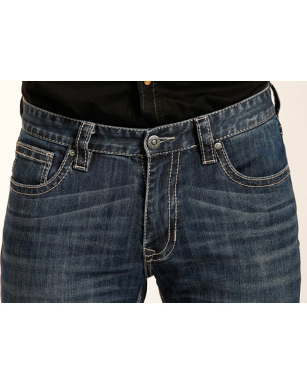 Rock & Roll Denim Men's Small "V" Reflex Revolver Slim Straight Jeans - Image 8
