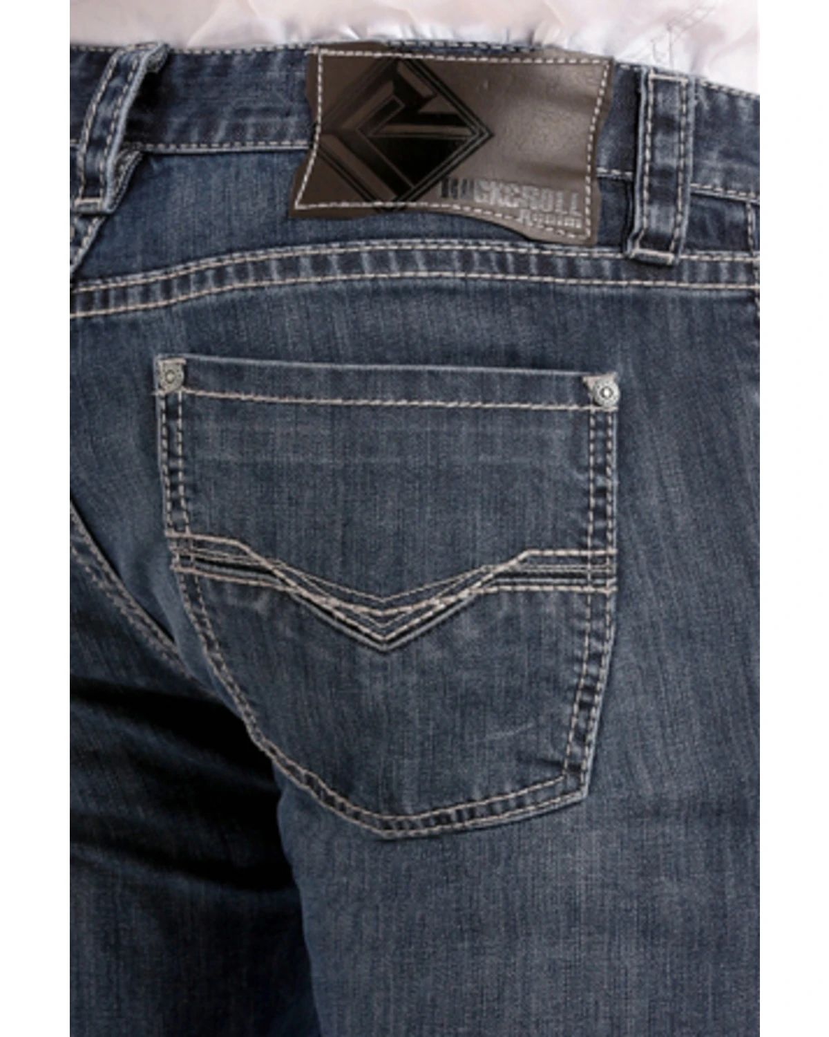 Rock & Roll Denim Men's Small "V" Reflex Revolver Slim Straight Jeans - Image 3