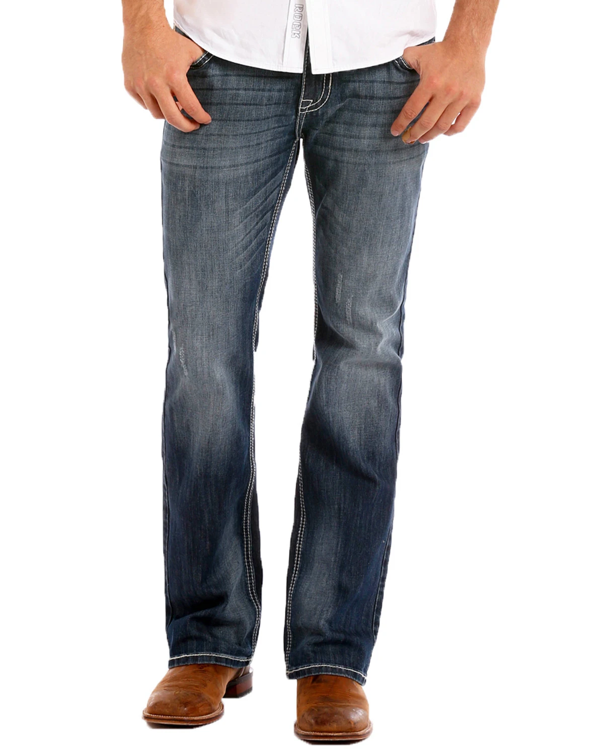 Rock & Roll Denim Men's Reflex Pistol Straight Leg Jeans - Image 3
