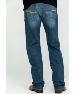 Cinch Men's Grant Medium Stonewash Mid Relaxed Bootcut Jeans