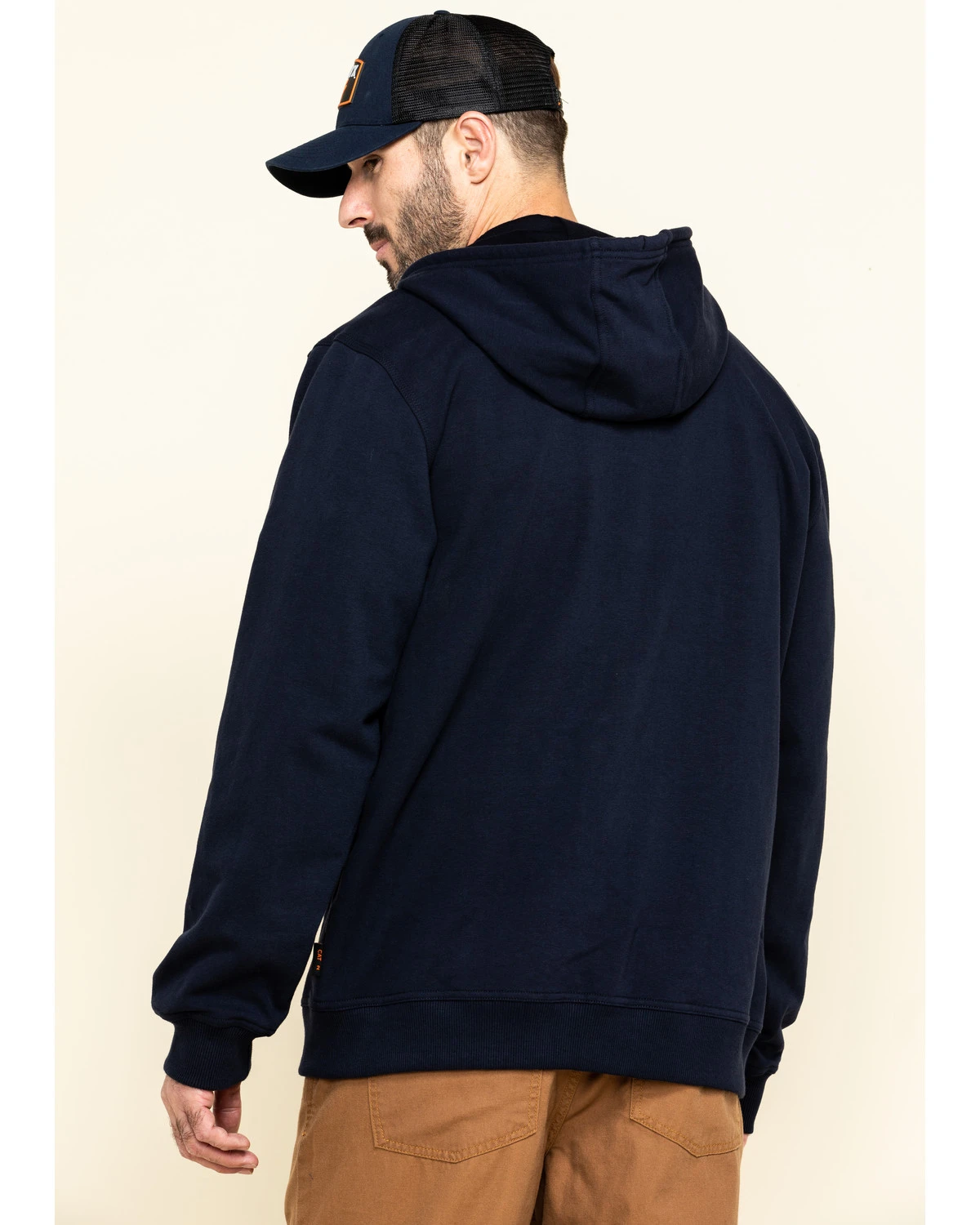 Hawx Men's FR Zip Up Fleece Hooded Work Hoodie - Image 2
