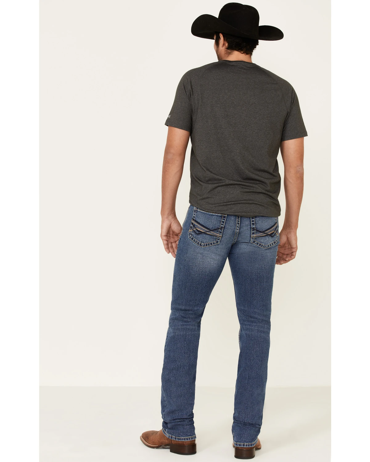 Cody James Men's Bronco Medium Wash Stackable Straight Stretch Jeans - Image 3