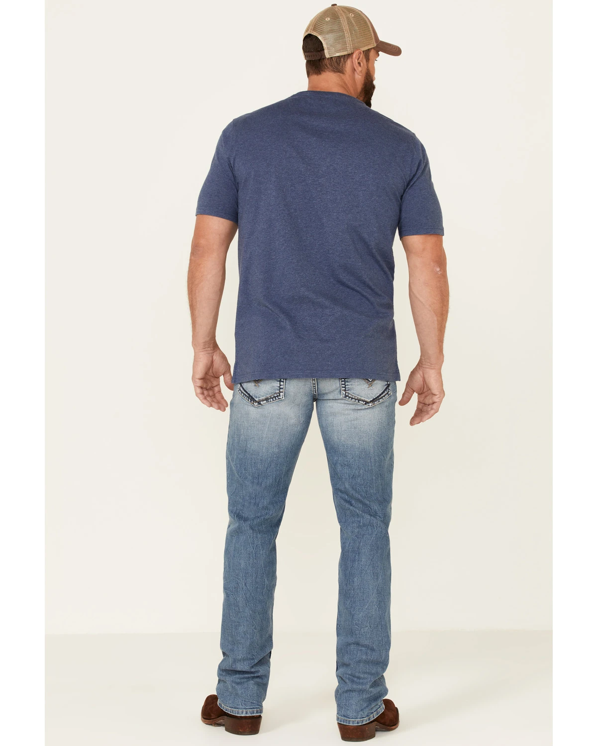 Moonshine Spirit Men's Grant Medium Wash Stretch Slim Straight Jeans - Image 2