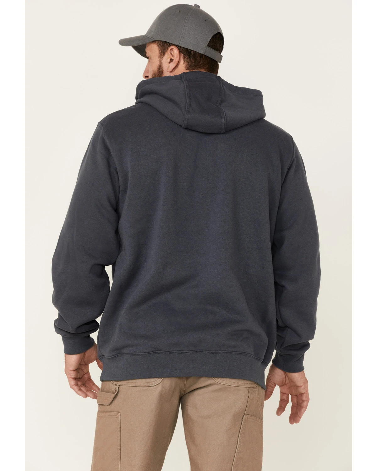 Carhartt Men's Loose Fit Midweight Logo Hooded Work Sweatshirt - Image 4