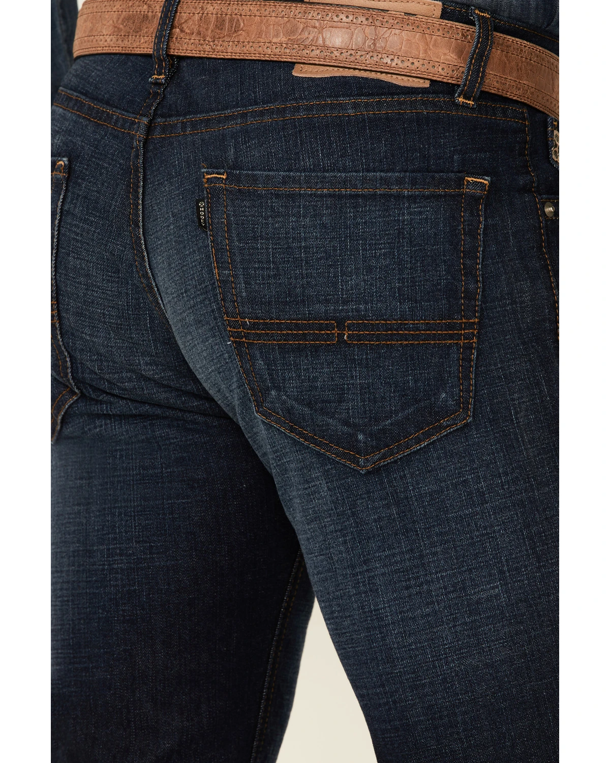 Rock & Roll Denim Men's Hooey Dark Wash Reflex Revolver Slim Straight Jeans - Image 2