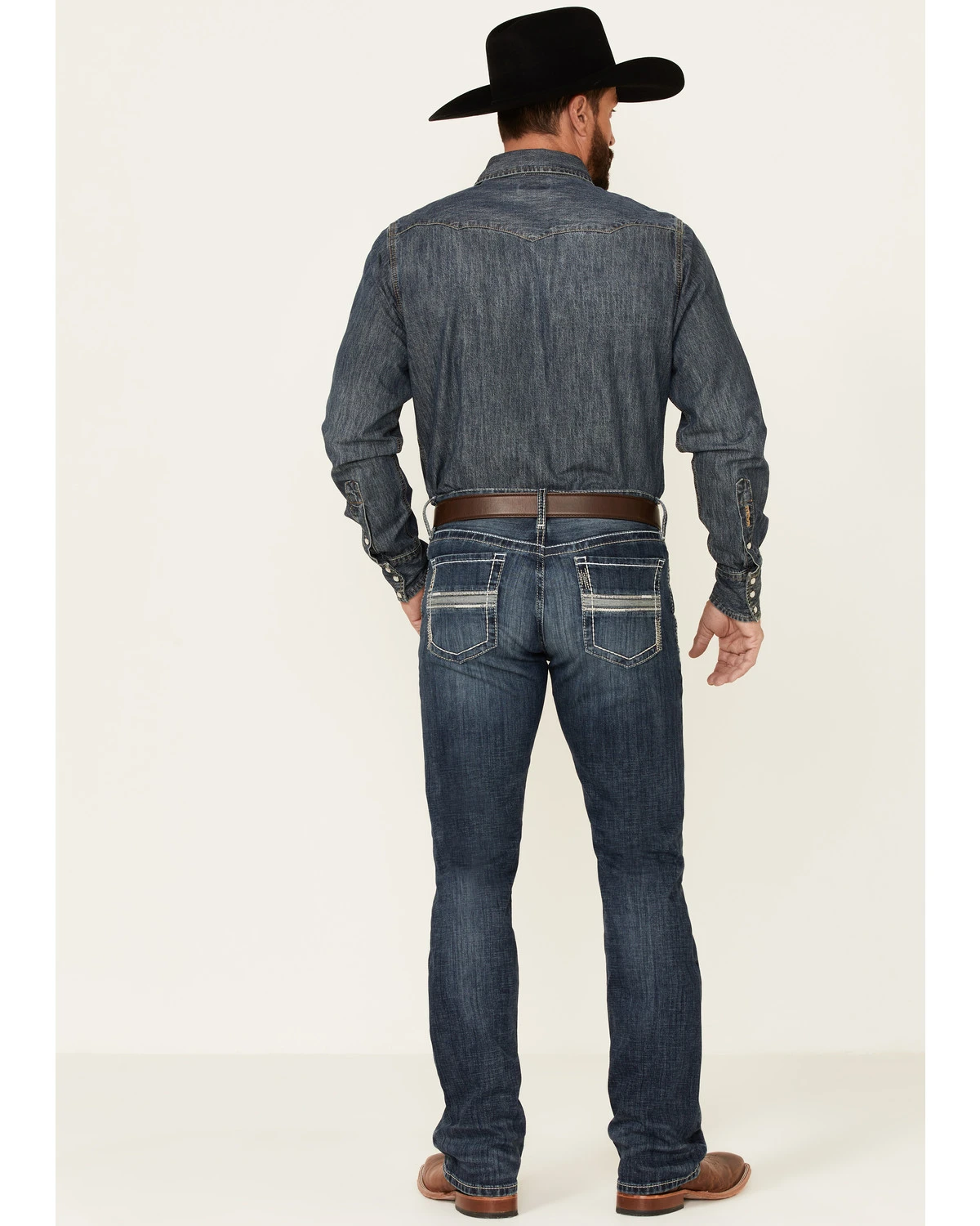Cinch Men's Ian Dark Wash Performance Stretch Slim Bootcut Jeans - Image 2