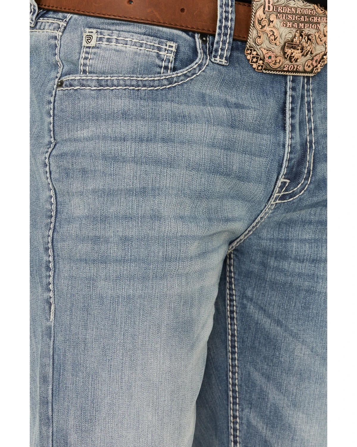 Rock & Roll Denim Men's Double Barrel Reflex Stretch Relaxed Bootcut Jeans - Image 4