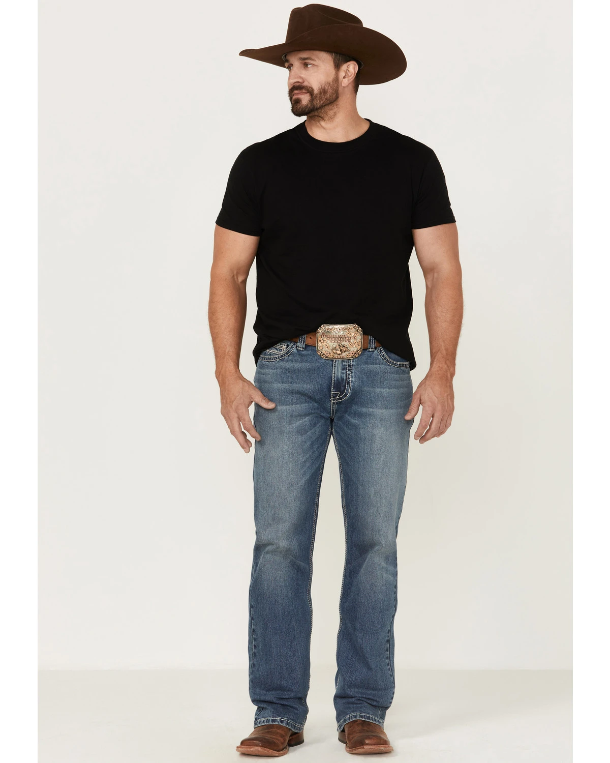 Rock & Roll Denim Men's Double Barrel Reflex Stretch Relaxed Straight Jeans - Image 3