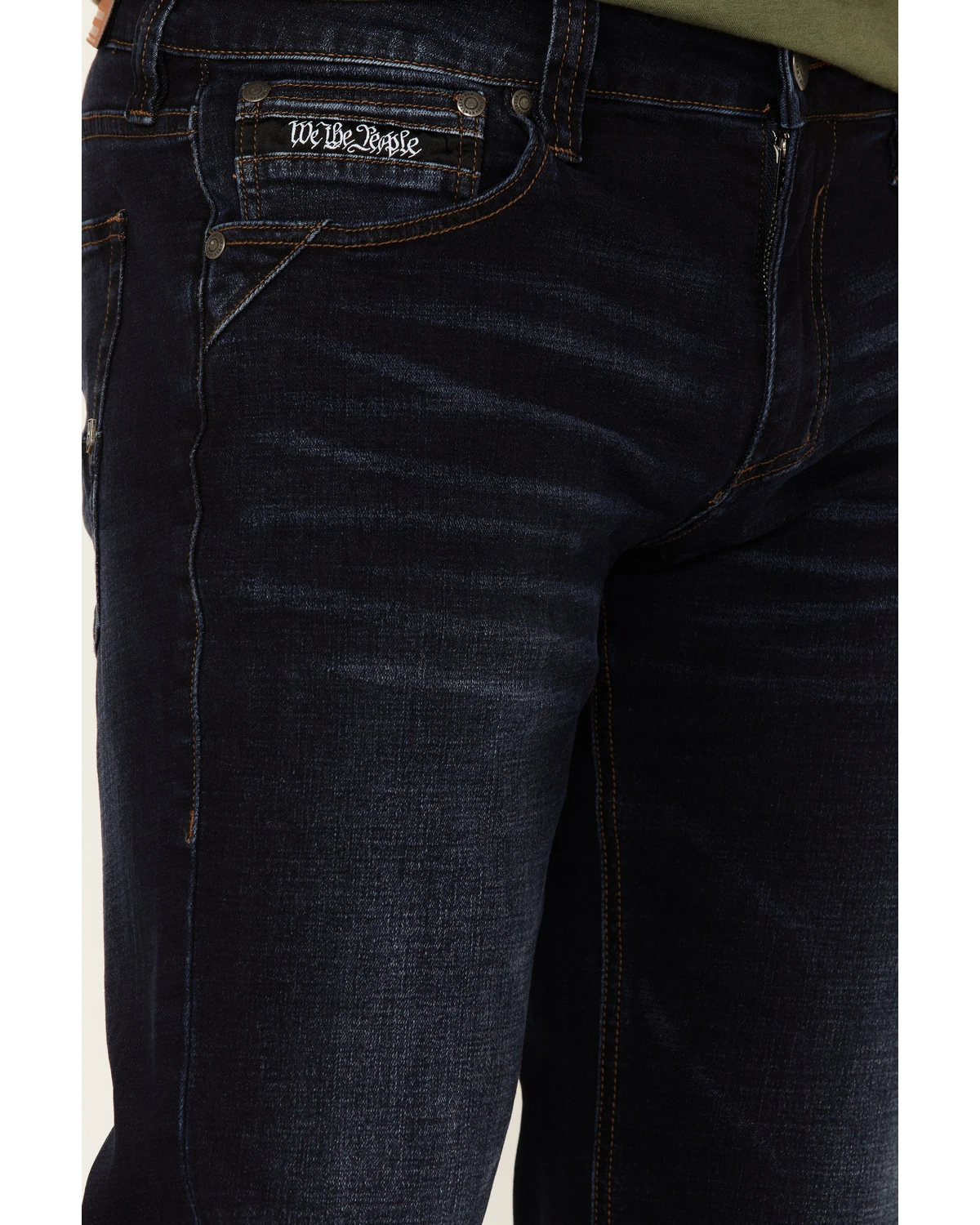 Howitzer Men's Cortez Patriot Dark Wash Stretch Straight Jeans - Image 2