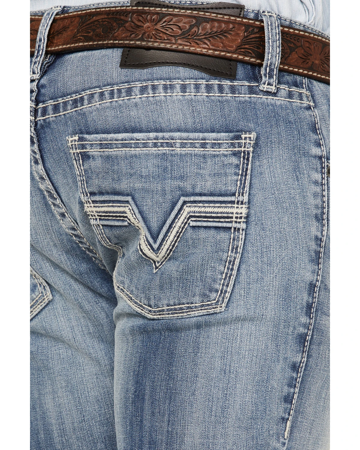 Rock & Roll Denim Men's Rifle Light Wash Reflex Stretch Skinny Jeans - Image 2