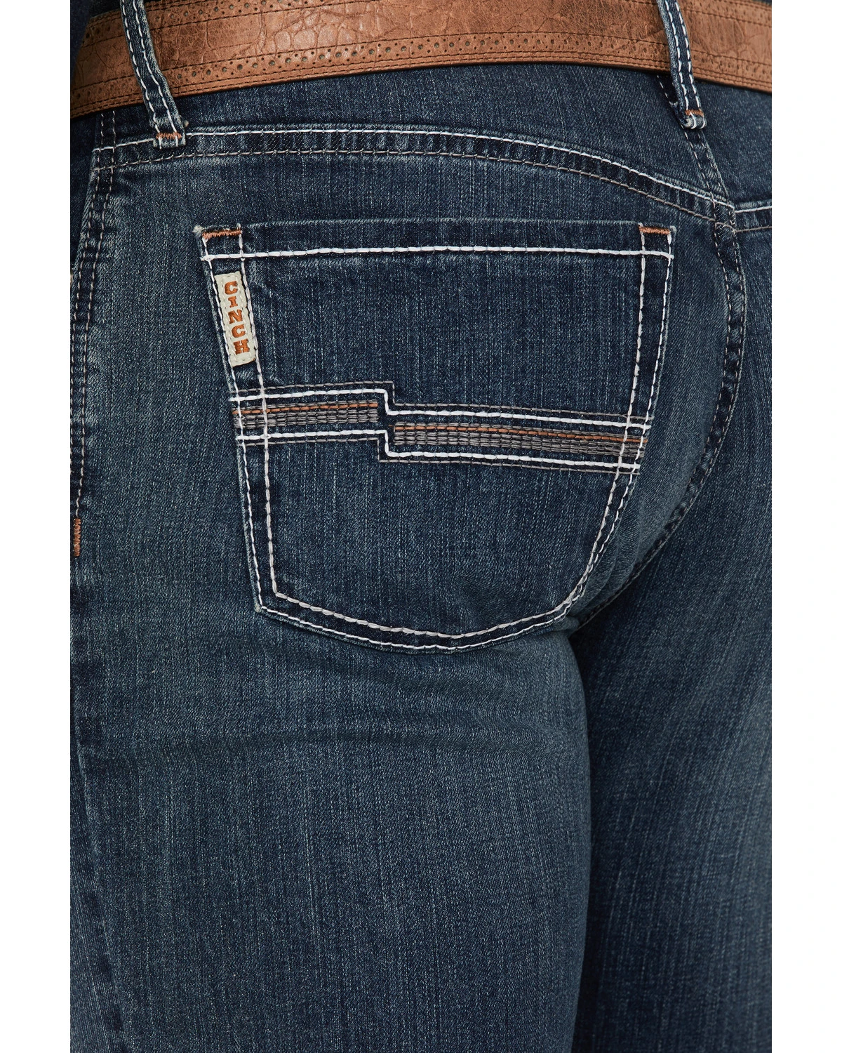 Cinch Men's Jesse Dark Wash Slim Straight Performance Jeans - Image 4