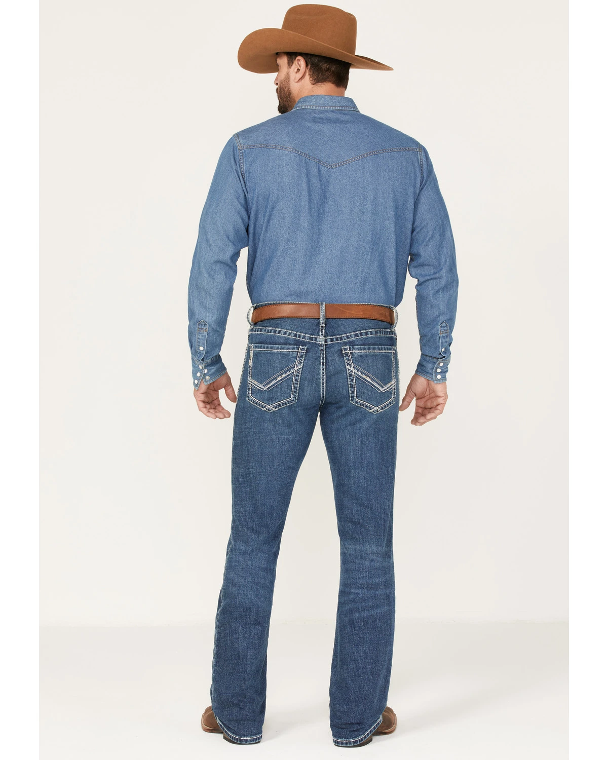 Cinch Men's Ian Medium Wash Slim Bootcut Performance Jeans - Image 3