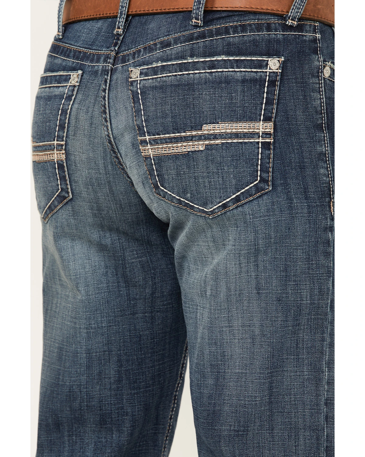 Cinch Men's White Label Dark Wash Relaxed Straight Performance Jeans - Image 4