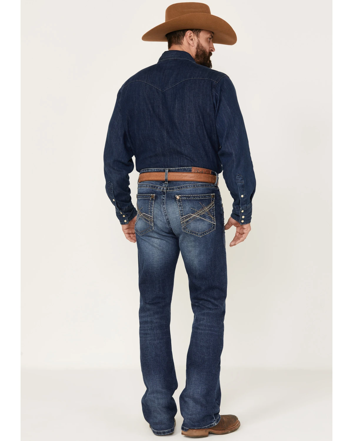 Rock 47 By Wrangler Slim Fit Bootcut Stretch Denim Jeans - Image 3