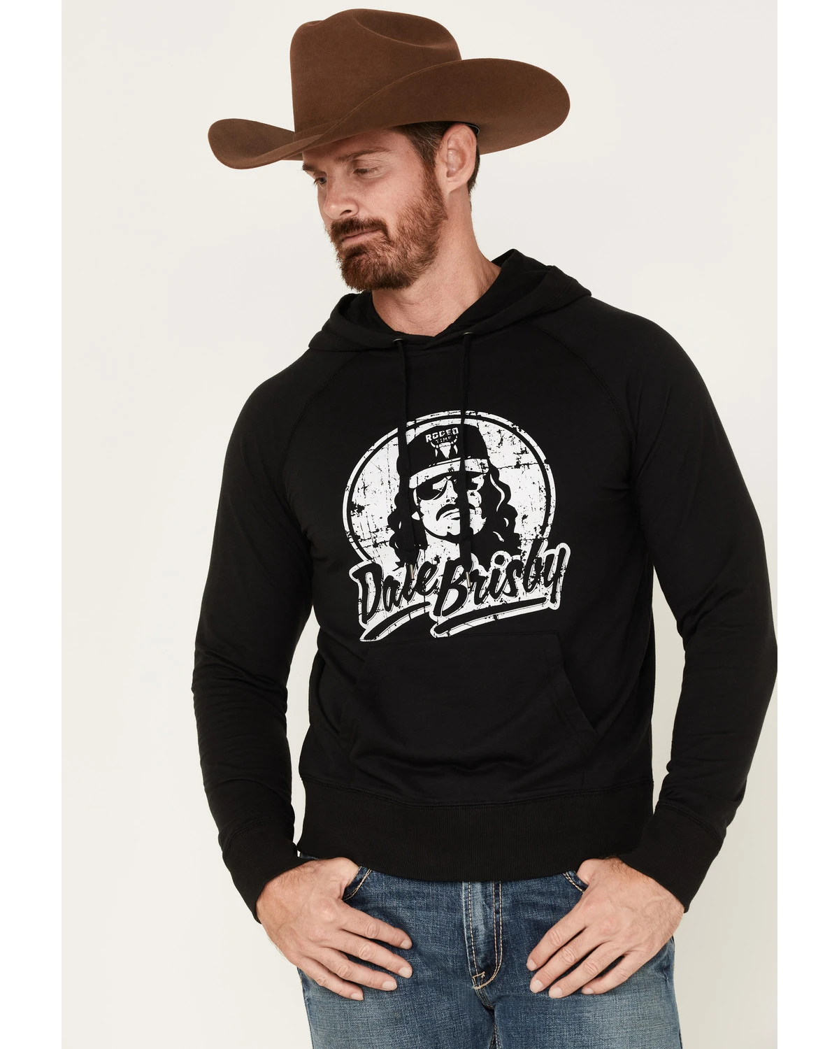 Rock & Roll Denim Men's Dale Brisby Logo Graphic Hooded Sweatshirt