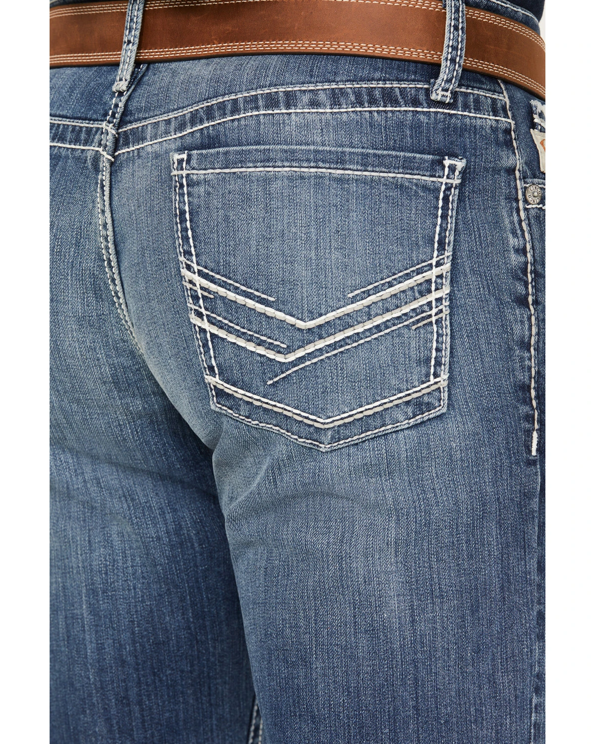 Cinch Men's Ian Medium Stonewash Slim Boot Performance Stretch Denim - Image 4