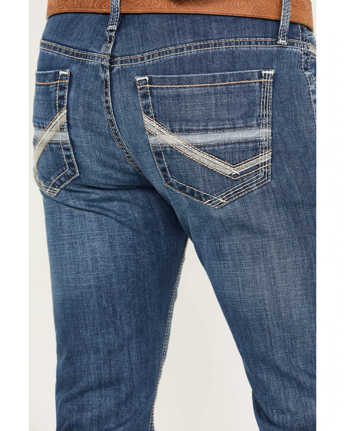 Cinch Men's Ian Medium Stonewash Slim Boot Performance Stretch Denim Jeans - Image 4